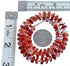 Sterling Silver Red Oyster Shell Southwest Bead Necklace BX120528